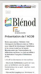 Mobile Screenshot of acob-jeunes.com